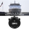 NInE-ROnG Jayron JR-HM005AC Hour Meter AC 86-230V Round LCD Hour