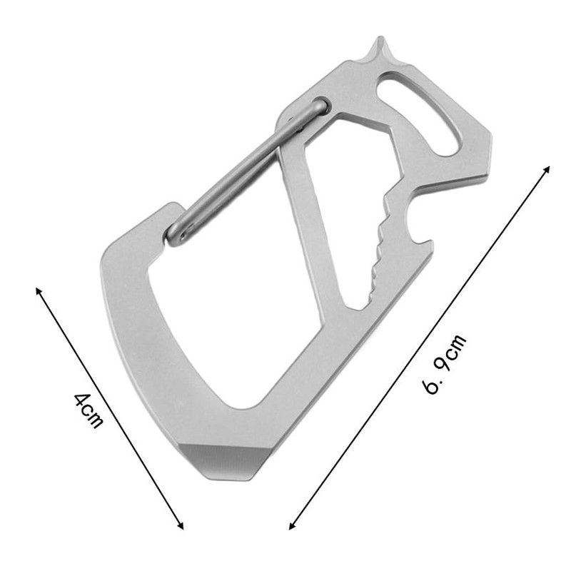 Carabiner Keychain Clip, Anti-Lost Key Holder and Quick Release Backpack