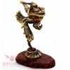 Solid Brass Amber Figurine of GoldFish Veiltail fish Totem talisman
