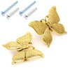 Yoicn Lth 2 Pcs Creative Cabinet Knobs, Butterfly Shape Cabinet