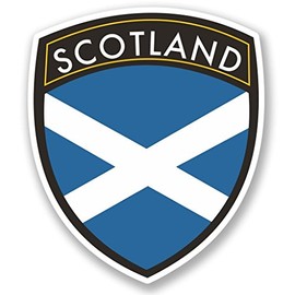 2 x 10cm/100mm Scotland Window Cling Sticker Car Van Campervan Glass #4600