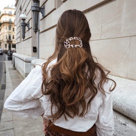 Large Hair Clips for Women French Matte Flat Hair Claw Clips Strong Hold for Thick and Thin Hair 4 Pack 4 Colors