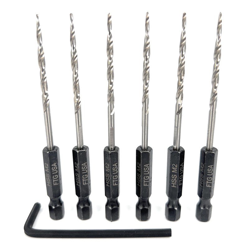 FTG USA Tapered Countersink Drill Bit Set 6 Pc #4