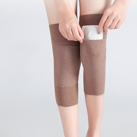 Knee Gaiter and Hot Pack Pouch Knee Warmer Knee Protector 4. Gray 5ea