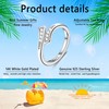JeryWe 925 Sterling Silver Toe Ring for Women Hypoallergenic Adjustable