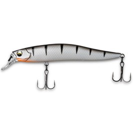 LMAB Flash Vibe 67, 80 & 98 mm - Twitchbait - Suspending & Floating, Hardbait, Wobbler Bass, Suspender Wobbler, Zander Wobbler (Running Depth 0.5-1.2 m | Slow Rising White Tiger, 98 mm)