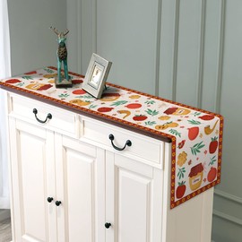 Linen Rosh Hashanah Table Runner Jewish New Year Holiday Shana Tova Indoor Outdoor Party Table Cover Home Kitchen Dining Room Decoration 13 X 72inch