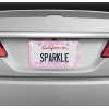 BLVD Heavy Duty Metal Pink Crystal Rhinestone Bling License Plate