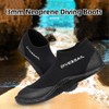 Neoprene Diving Boots 3mm Wetsuit Booties with Anti-Slip Sole for