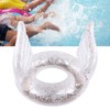 Inflatable Swimming Ring Sequin Swim Angel Wing Shiny Floating Tube