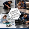 IJRPLM 3 Pcs Magnetic Trays, Stainless Steel Rectangle Tool Tray,