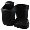 Doryh 4-Pack 40 L Trash Can with Swing Lid, Plastic