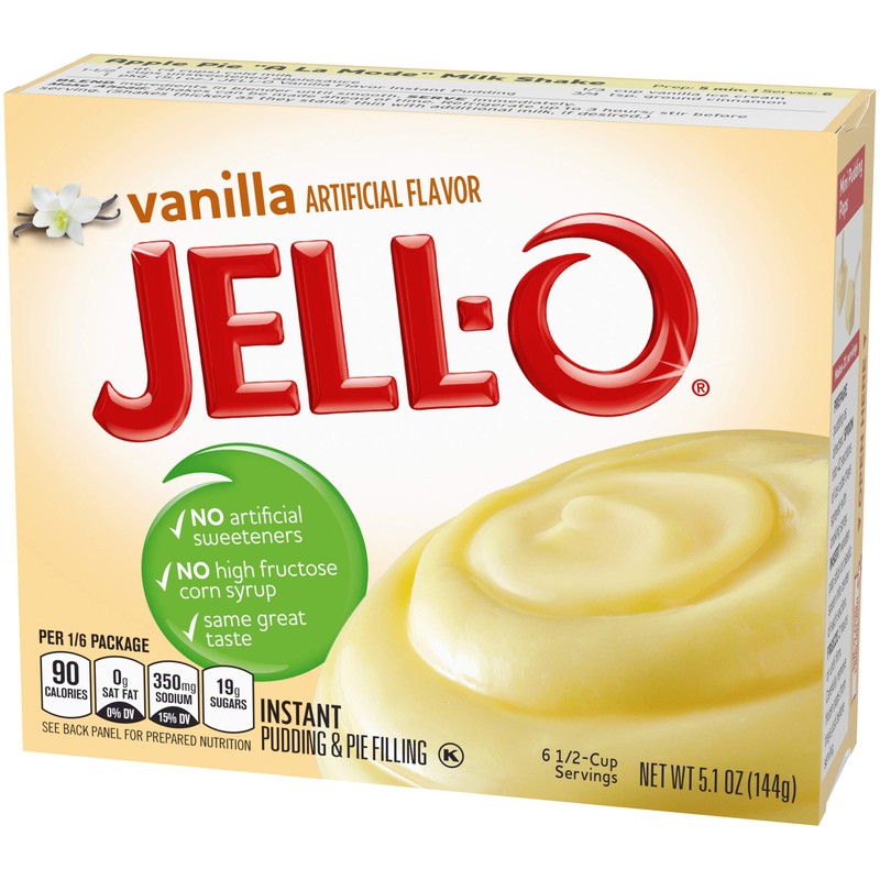 Jell-O Vanilla Instant Pudding Mix 5.1 Ounce Box (Pack of
