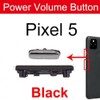 JOYSOG Pixel 5 パワーボリュームボタン Pixel 5サイドパワーオンオフボリュームアップダウンボタンキー交換修理パーツ(ブラック)