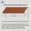 SHADEPLUS RV Awning Fabric Replacement,Camper Awning Replacement,16 oz Waterproof Vinyl