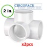 CIRCOPACK UTILITY Grade 2 Inch 4-Way PVC Fitting Connectors For