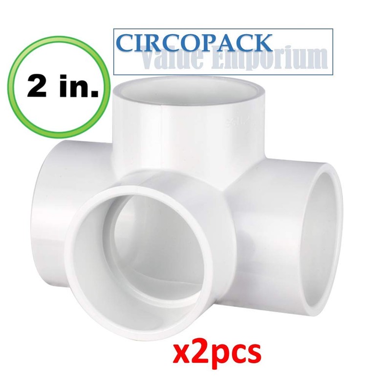 CIRCOPACK UTILITY Grade 2 Inch 4-Way PVC Fitting Connectors For