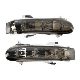 Topteng Paar Seitenspiegel LED-Blinker passend für Benz S-Klasse W220 1999-2002, passend für Benz CL-Klasse W215 1999-2003