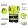 COOLJOB 9 Pockets Reflective Mesh Safety Vest for Men, Hi-vis