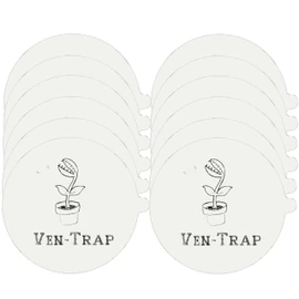 12 Pack - Flea Trap Refill Disc – Fits Victor, bugMD, Aspect and Other Flea Dome Traps - Replacement Sticky Glue Pads – Bugs, Fleas, Flies, Mosquitos