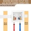 [1 Piece] Lingmfg Washing Machine Outlet Box PEX Crimp with