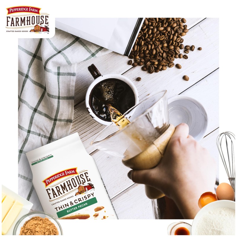 Pepperidge Farm Farmhouse Thin & Crispy Butter Pecan Cookies, 5.9