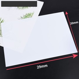 10pcs Shrink Plastic Plate for Painting DIY Drawing Jewelry Making Crafts Supplies(0.3mm Translucent Fine Grinding 20 * 29cm)