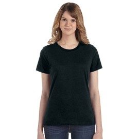 Anvil Ladies 100% Combed Ring Spun Cotton T-Shirt Black