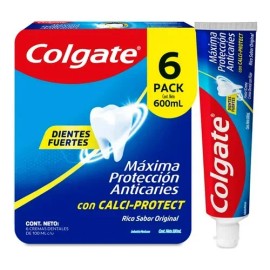 Pasta Dental Colgate Máxima Protección 6 Pzas De 600 Ml