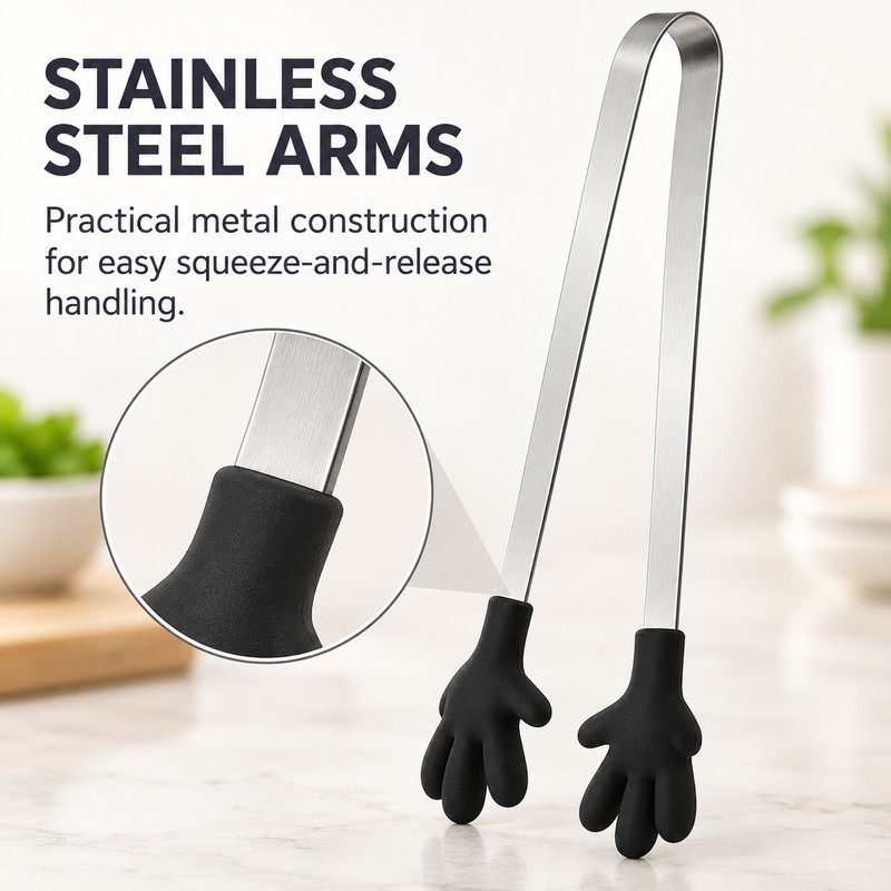 8-Pack Mini Kitchen Tongs for Snacks & Food Serving –
