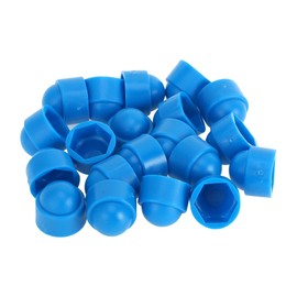 INFINAUTO Wheel Lug Nut Bolt Exterior 17mm Rims Tire Nut Screws Dust Cap Cover Nut Protection Plastic Blue