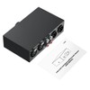 PROZOR 2-IN-2-OUT XLR Balanced/RCA Converter Audio Selector Splitter | Passive
