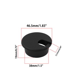 Desk Grommet, Plastic Wire Organizers, Computer Cable Hole Cover Plug Cap Insert, SAFYY Desk Cord Cable Hole Cover Grommet for Office Desk,Computer Lab,TV Stands,Tabletops