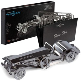 Model Car Kit 3D Model Kit | 3D Puzzle for Adults - Metal DIY Kit | Beautiful Metal Model Car Collectible | DIY Construction Set of A Vintage Car