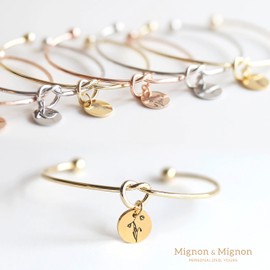 MignonandMignon Birth Month Flower Knot Bracelet Bridesmaid Proposal Jewelry Bridal Shower Gift Mother's Day - KBR-FL