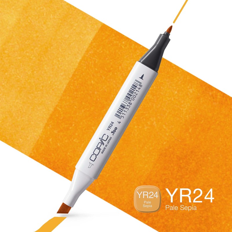 Copic Classic, Dual-Tip Alcohol Marker, YR24-Copic, Pale Sepia