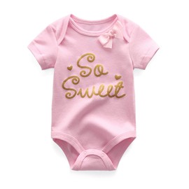 Tone Short-Sleeved Bodysuits for Newborns Baby Boys and Girls 0-3 m/3-6 m/6-9 m/9-12 m Cotton, Bunny cute baby girl bodysuit