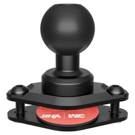 Tackform Diamond AMPS Mount - 25.4mm/1”/B-Sized System Compatible | 6061-T6 Aluminum Ball | 2-Hole Drill Base | Mount Direct to Dash, AMPS, or Grid Style Brackets | Includes Hardware Kit |