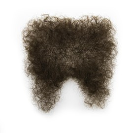 INFTOYCO Fake Private Hair Handmade Full Lace Biniki Body Hair, Invisible Realistic Corporal Hairs Fake Chest Hairs Mustache for Men and Women (Dark Brown)