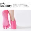 Copeflap Women's Yoga Socks, 5 Toes, Pilates, Anti-Slip, 2 Pair