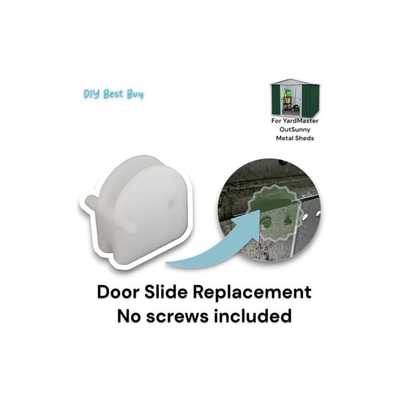 DIY Best Buy Replacement Door Slides for Metal Shed -