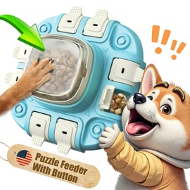 Kenida Dog Puzzle Toy - Puzzle Toys for Dogs 2 Levels, Dog Treat Puzzles Toys for IQ Training & Brain Stimulation, Slow Feeder as Gifts for Puppies, Cats, Dogs