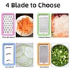 Buaak Cheese Grater with Plastic Container, 4 in 1 Cheese