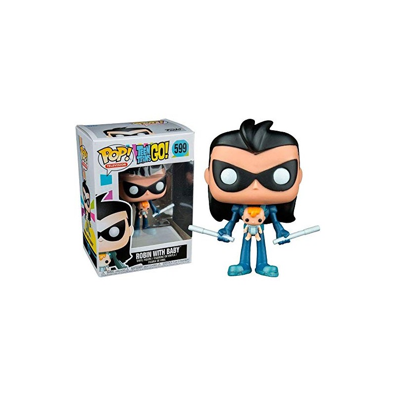 Funko Pop! Television Teen Titans Go! Robin with Baby #599