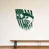 Vinyl Wall Decal Fish Fishing Hobby USA Flag Symbol United