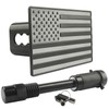 American Flag Trailer Hitch Cover with 5/8-Inch Pin Diameter Trailer