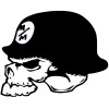 METAL MULISHA BUMPER STICKER  BLACK AND WHITE LAPTOP STICKER TOOLBOX STICKER