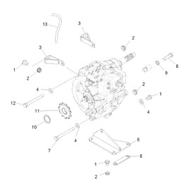 Polaris ATV Sprocket, 12 Tooth, Genuine OEM Part 3221044, Qty 1
