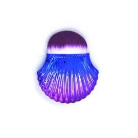 CARA - Juego de brochas de maquillaje con forma de flor de rosa con un pincel de sirena para mujer, púrpura