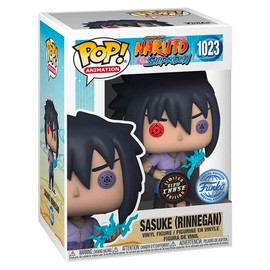 Funko Pop Naruto Shippuden Sasuke Uchiha Rinnegan w/ Chidori Chase Figure (AAA Anime Exlcusive)